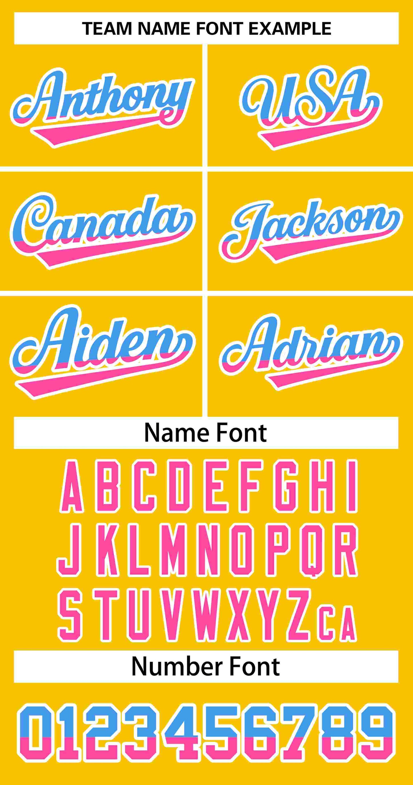 Custom Gold Powder Blue Pink-White Stripe Font Gradient Fashion Authentic Baseball Jersey