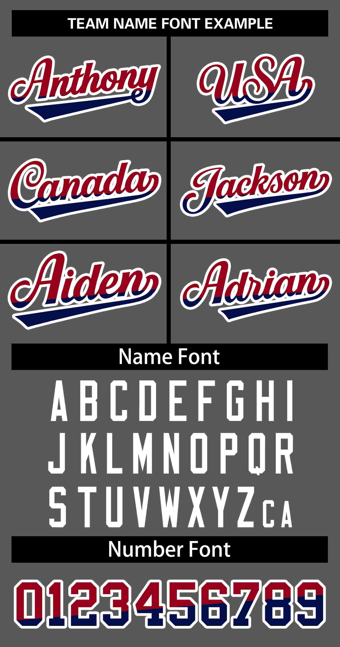 Custom Dark Gray Red Navy-White Stripe Font Gradient Fashion Authentic Baseball Jersey