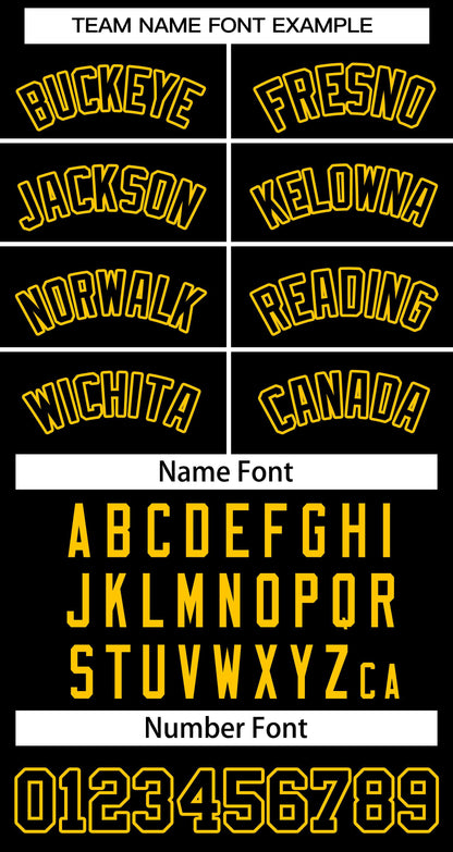 Custom Black Black-Yellow Classic Tops Basketball Jersey