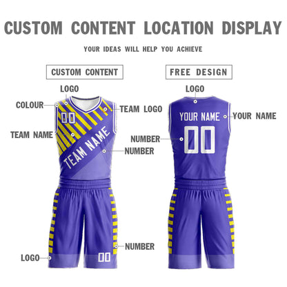 Custom Purple White Graffiti Pattern Sets Bar Element Basketball Jersey