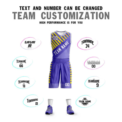 Custom Purple White Graffiti Pattern Sets Bar Element Basketball Jersey