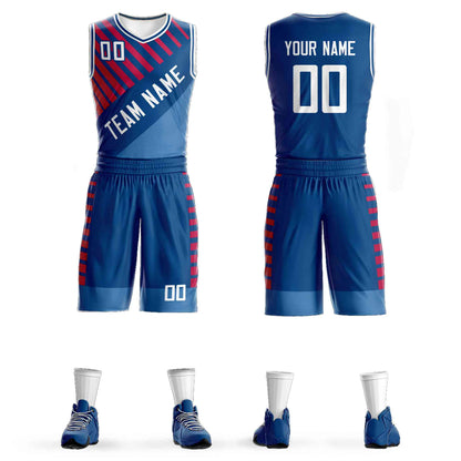 Custom Navy White Graffiti Pattern Sets Bar Element Basketball Jersey