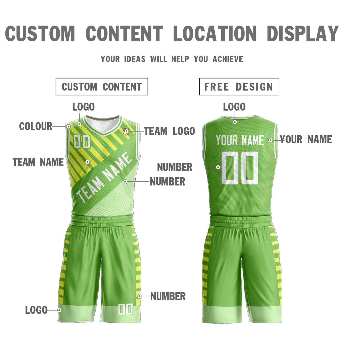 Custom Light Green White Graffiti Pattern Sets Bar Element Basketball Jersey