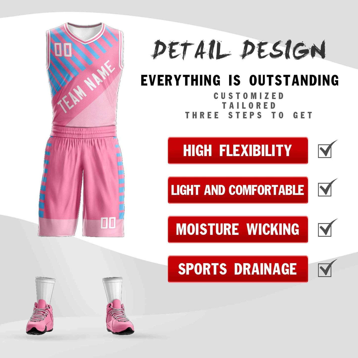 Custom Pink White Graffiti Pattern Sets Bar Element Basketball Jersey