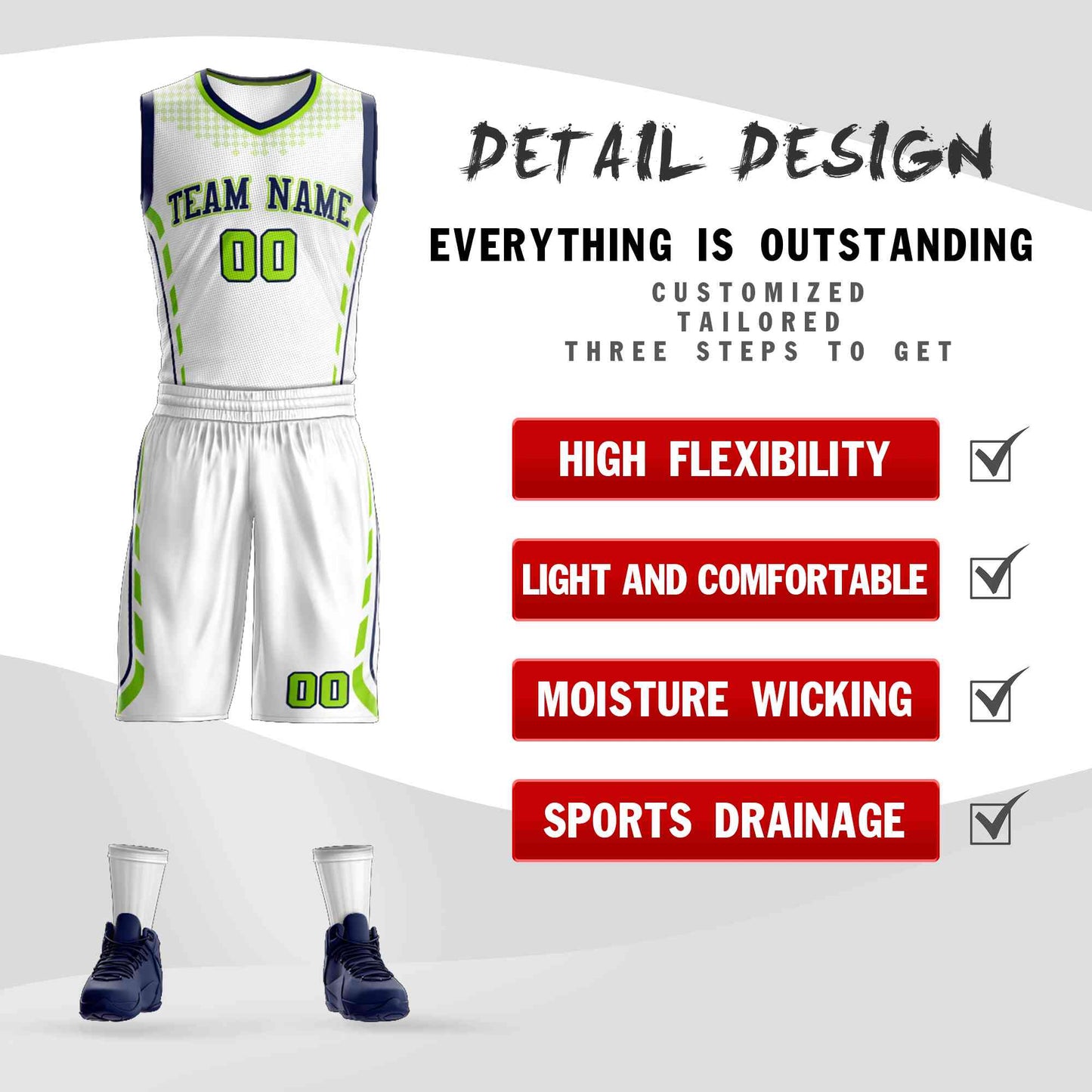 Custom White Navy-White Graffiti Pattern Sets Oblique Bar Basketball Jersey