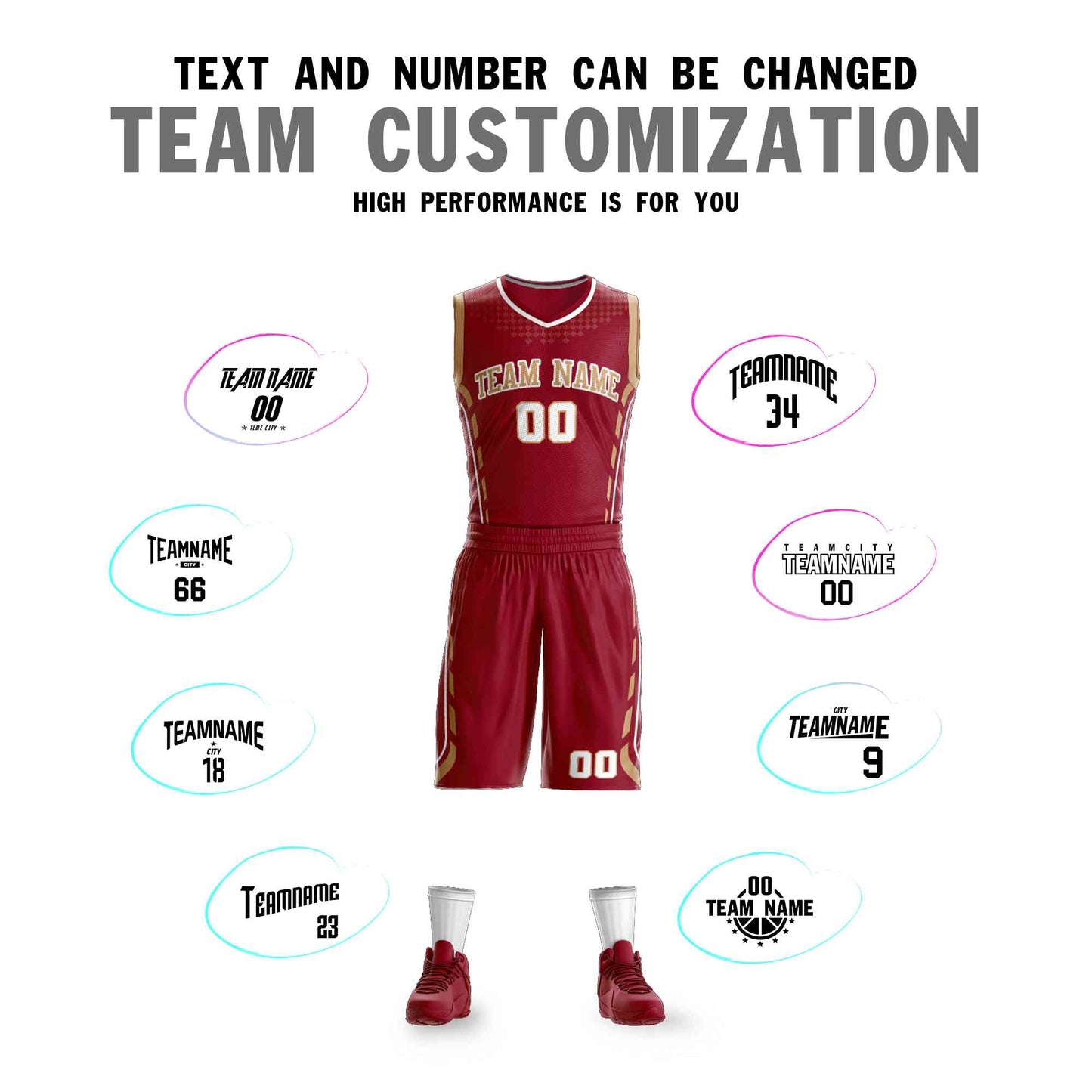 Custom Maroon Old Gold-White Graffiti Pattern Sets Oblique Bar Basketball Jersey