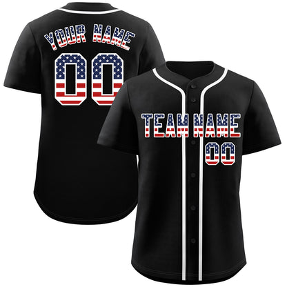 Custom Black Navy-White Classic Style Authentic Baseball Jersey