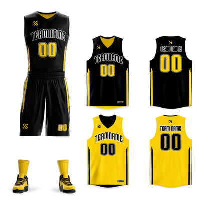 Custom Basketball Jersey Reversible Sets Athletic Team Uniform for Men/Youth