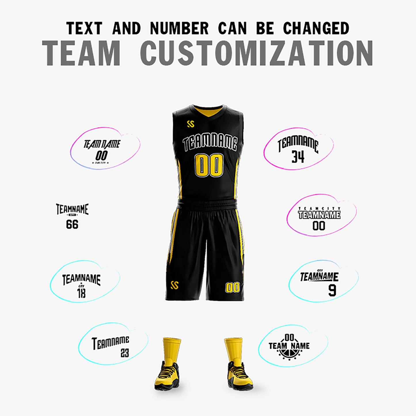 Custom Basketball Jersey Reversible Sets Athletic Team Uniform for Men/Youth