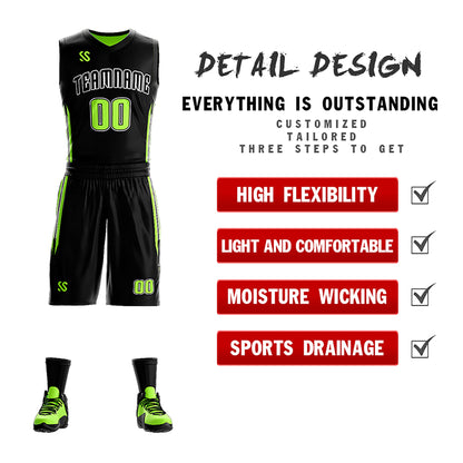 Custom Basketball Jersey Reversible Sets Athletic Team Uniform for Men/Youth