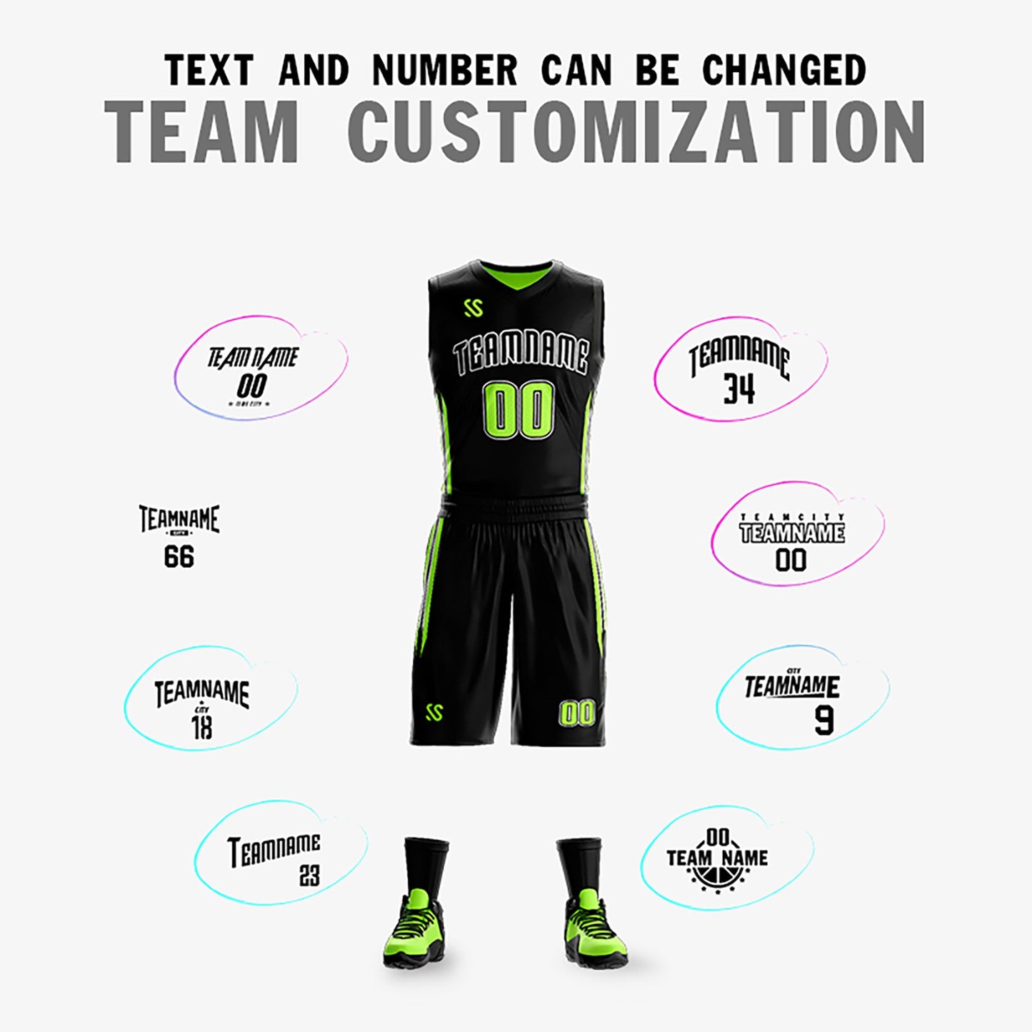 Custom Basketball Jersey Reversible Sets Athletic Team Uniform for Men/Youth