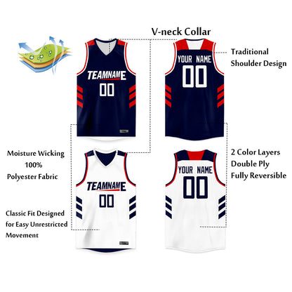 Custom Basketball Jersey Reversible Athletic Team Uniform for Men/Youth