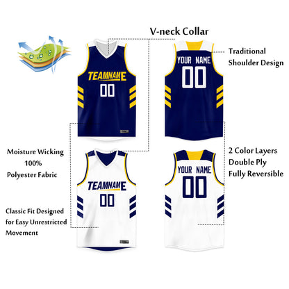 Custom Basketball Jersey Reversible Athletic Team Uniform for Men/Youth