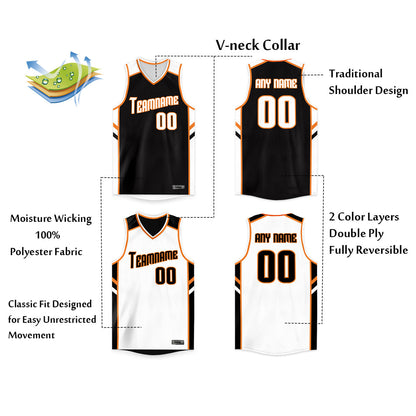 Custom Basketball Jersey Reversible Personalized Team Sports Uniform for Men/Youth