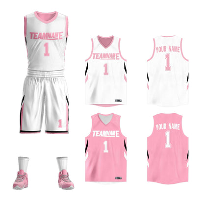 Custom Basketball Jersey Sport Sets Reversible Team Uniforms for Adults/Youth