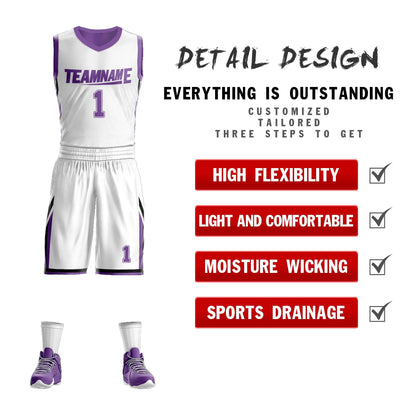 Custom Basketball Jersey Sport Sets Reversible Team Uniforms for Adults/Youth