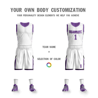 Custom Basketball Jersey Sport Sets Reversible Team Uniforms for Adults/Youth