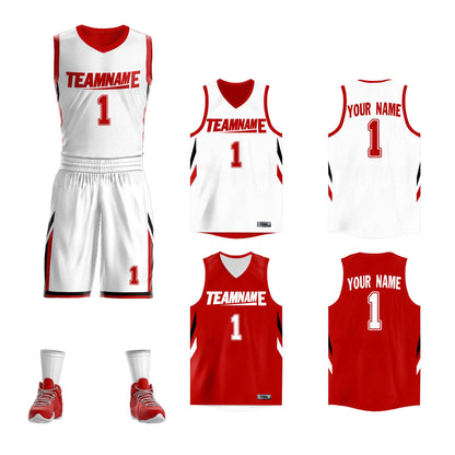 Custom Basketball Jersey Sport Sets Reversible Team Uniforms for Adults/Youth