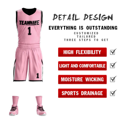 Custom Basketball Jersey Sport Sets Reversible Team Uniforms for Adults/Youth