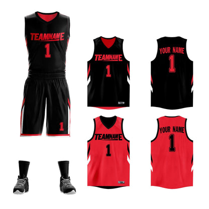 Custom Basketball Jersey Team Sportwear Uniforms Reversible Shirts for Adults/Youth