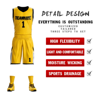 Custom Basketball Jersey Team Sportwear Uniforms Reversible Shirts for Adults/Youth