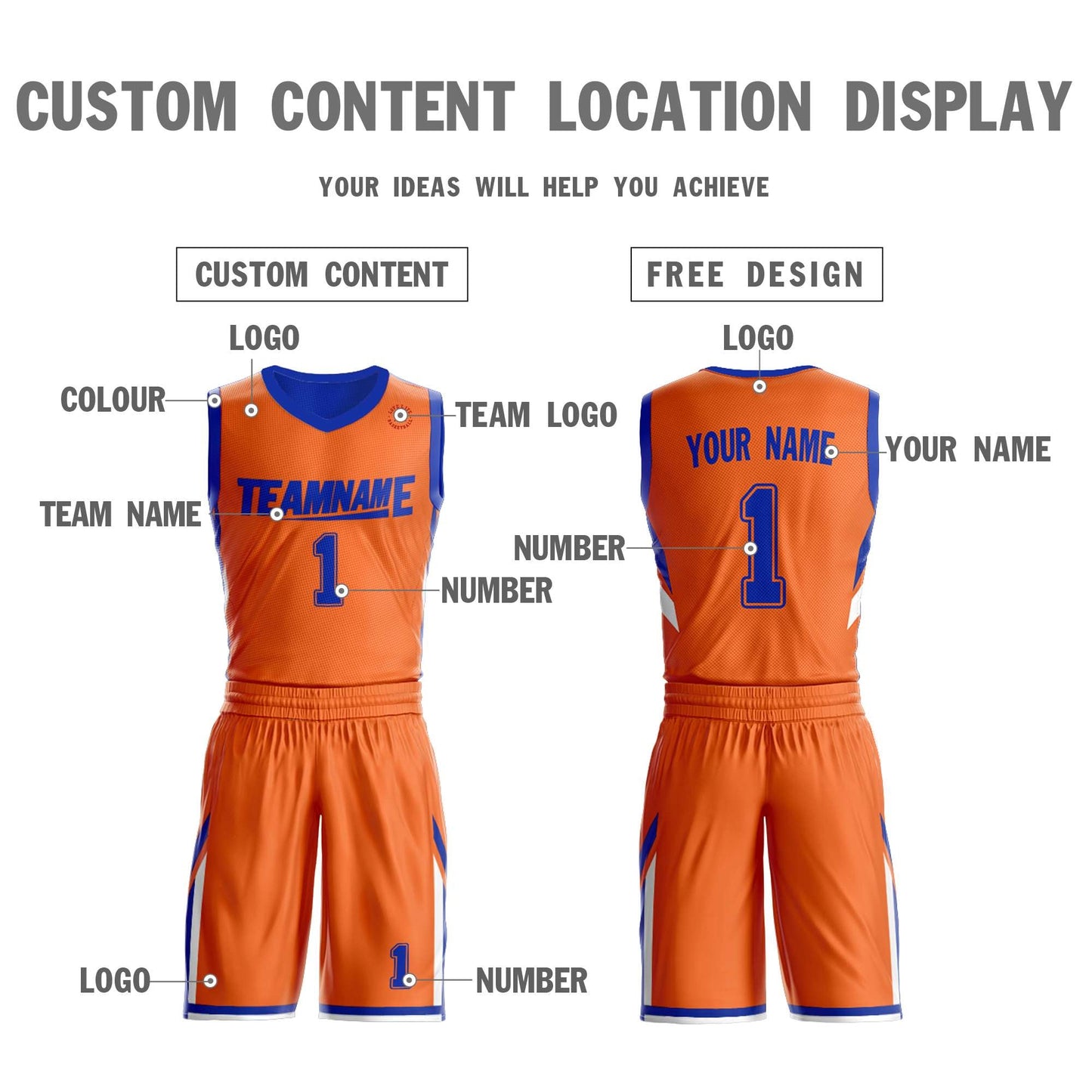 Custom Basketball Jersey Team Sportwear Uniforms Reversible Shirts for Adults/Youth