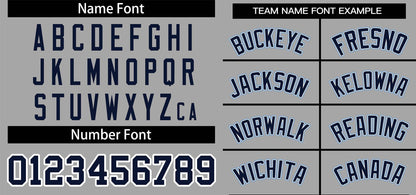 Custom Gray Royal Classic Style Personalized Authentic Pullover Baseball Jersey