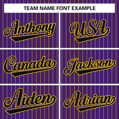 Custom Pinstripe Baseball Jerseys Personalized Button-Down Shirts for Teams