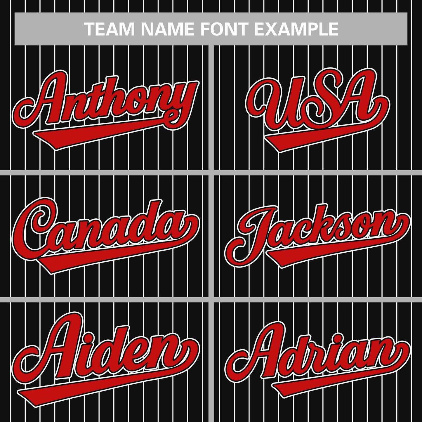 Custom Pinstripe Baseball Jerseys Personalized Button-Down Shirts for Teams