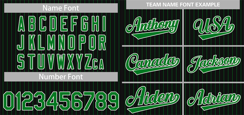 Custom Black Green-White Stripe Fashion Authentic Baseball Jersey