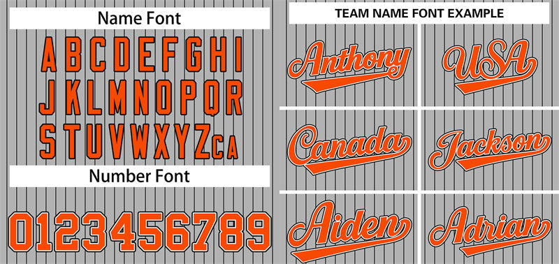 Custom Gray Orange-Black Stripe Fashion Authentic Baseball Jersey