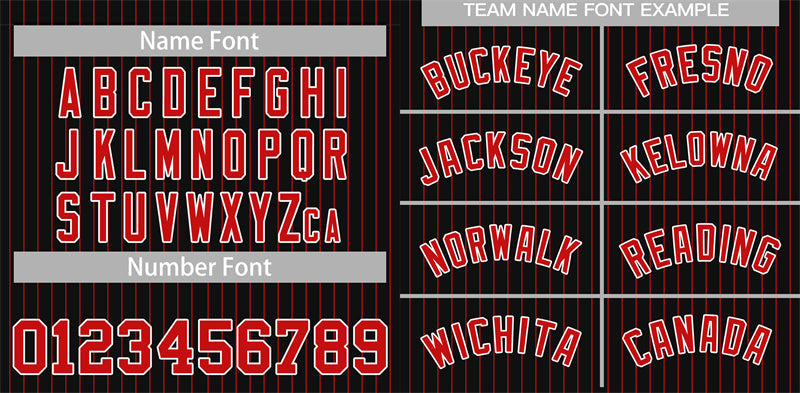 Custom Black Red-White Stripe Fashion Authentic Baseball Jersey