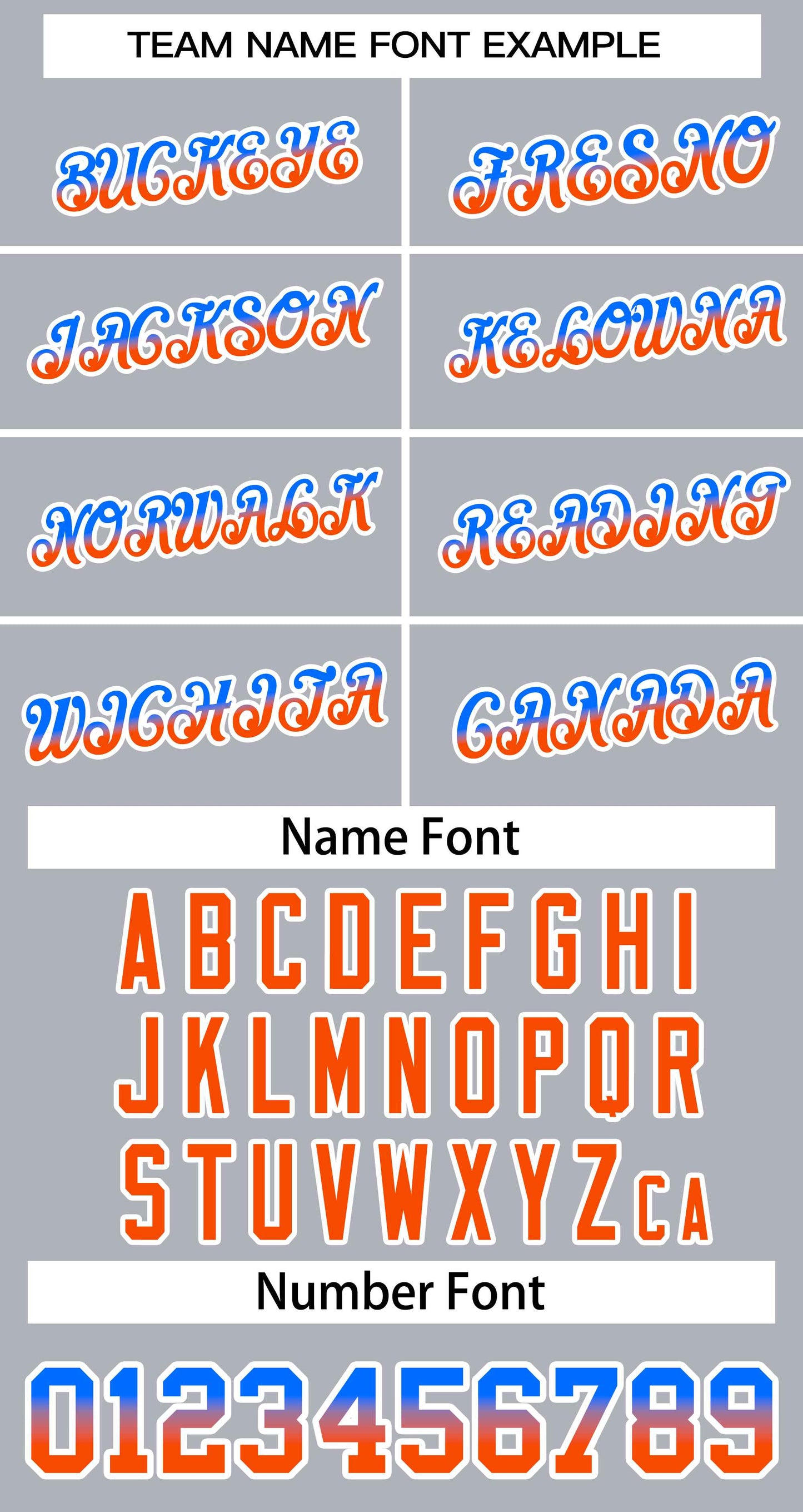 Custom Gray Royal Orange-White Stripe Font Gradient Fashion Authentic Baseball Jersey