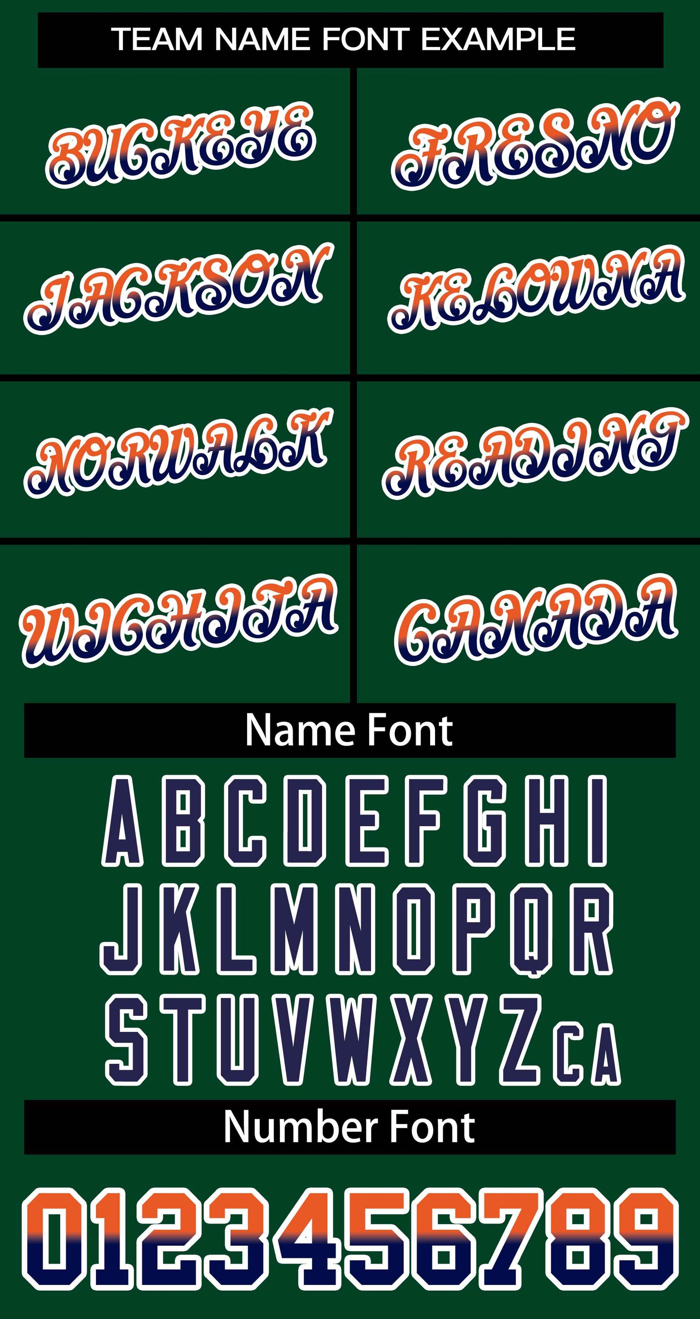 Custom Green Orange Navy-White Stripe Font Gradient Fashion Authentic Baseball Jersey