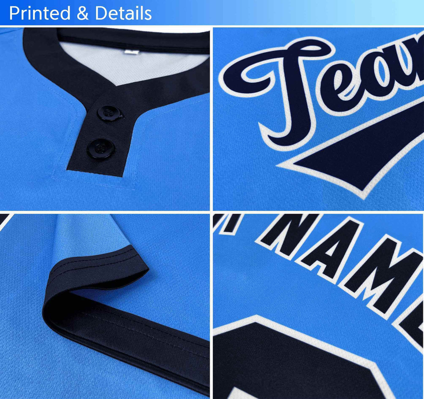 Custom White Royal-White Classic Style Authentic Two-Button Baseball Jersey