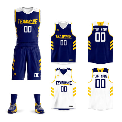 Custom Basketball Jersey Athletic Reversible Sets Uniforms Team Sport for Men/Youth