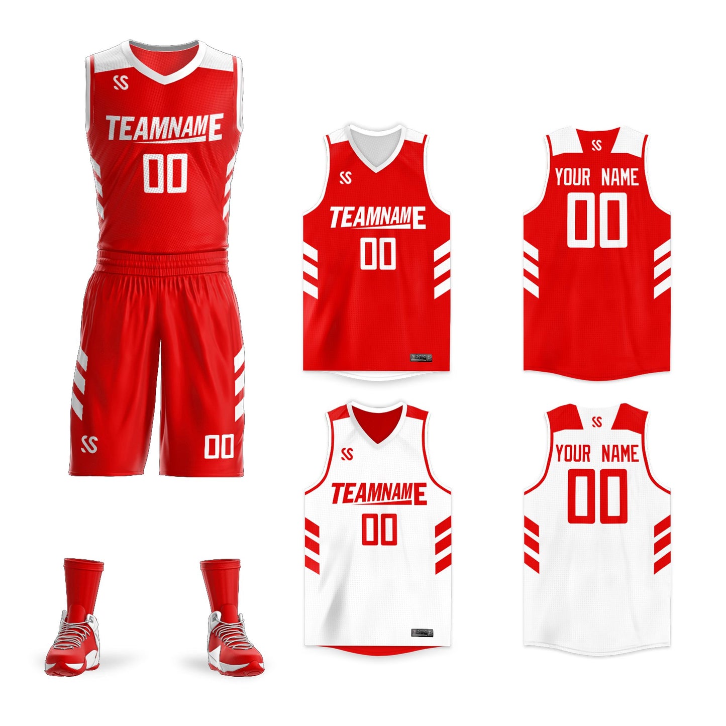 Custom Basketball Jersey Athletic Reversible Sets Uniforms Team Sport for Men/Youth